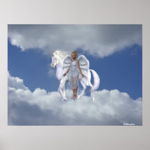 Copie de licornes de Fae d'anges Posters