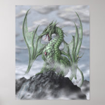 Copie de montagne brumeuse affiches