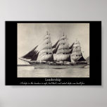 Copie de motivation de bateau de voile de DIRECTIO Affiche