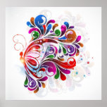Copie de papillons d'amour affiches