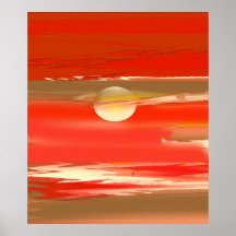 Copie de planète de la Mer Rouge Affiche
