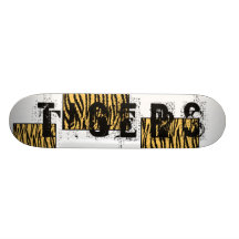 Copie de tigre. Modèle orange et noir Skateboards Cutomisables
