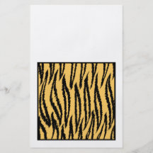 Copie de tigre. Modèle orange et noir Prospectus Personnalisés