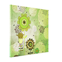 Copie de toile étirée par peinture murale verte dé toiles tendues