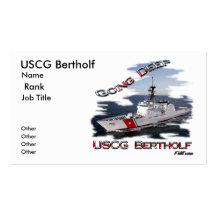 copie d'eau profonde, USCG Bertholf, nom, grade, l Carte De Visite