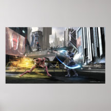 Copie d'écran : Éclair contre Nightwing Affiche