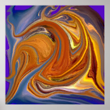 Copie d'or de vagues poster