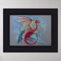 Copie - dragon d'écarlate affiche