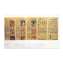 Copie d'un fragment du codex de Dresde Impressions Sur Toile
