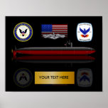 Copie d'USS Atlanta SSN 712 Affiche