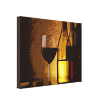 copie enveloppée de toile de bouteilles de vin impressions sur toile