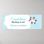Copie faite sur commande de bannière de baby showe affiches
