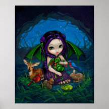 Copie féerique d'art de dragon d'imaginaire du jar posters