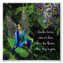 Copie féerique de photo de citation de "jardin fée