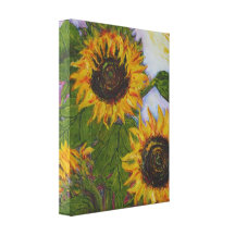 Copie jaune de toile de tournesol avec l'enveloppe impressions sur toile