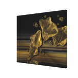 Copie liquide de toile d'abrégé sur or toiles tendues