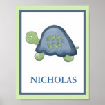 COPIE NOMMÉE FAITE SUR COMMANDE DE TORTUE DE RÉCIF affiches