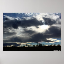 Copie orageuse des nuages 11.2.08 affiche