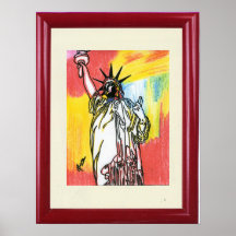 Copie originale de frontière de vue de peinture de affiches