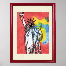 Copie originale de frontière de vue de peinture de poster