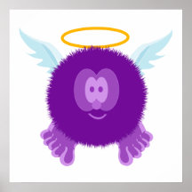 Copie pourpre d'affiche de copain de Pom Pom d'ang