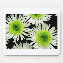 Copie renversante de dahlia de vert de chaux tapis de souris