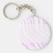 Copie rose de zèbre, modèle animal porte-clés