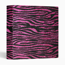 Copie rose et noire de zèbre bling (scintillement 