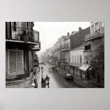 Copie royale d'art de la Nouvelle-Orléans de rue d Poster