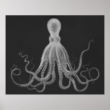 Copie surdimensionnée de triptyque de poulpe dans  posters