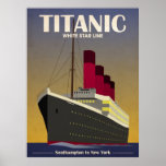 Copie titanique d'art déco de revêtement d'océan posters