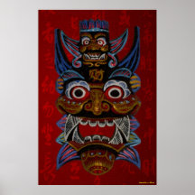 Copie tribale de masque posters