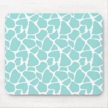 Copie turquoise Mousepad de girafe Tapis De Souris