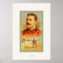 Copie vintage ~1888 de base-ball affiches