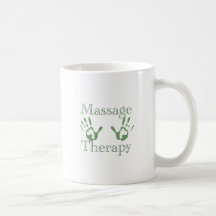 Copies de main de thérapie de massage mugs à café
