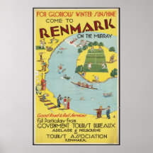 Copies de voyage de Renmark rétros d'annonce vinta