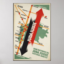 Copies de voyage de Suisse rétros d'annonce vintag