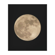 Copies lunaires de toile de pleine lune d'astronom toiles tendues