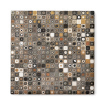 Copper and Stone Mosaic Refrigerator Magnet