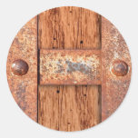 COPPER BRONZE TREASURE CHEST DOOR METAL RUST BOLTS ROUND STICKERS
