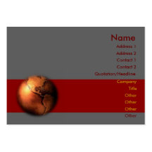 Copper Globe Business Card