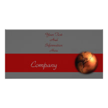 Copper Globe Photo Card