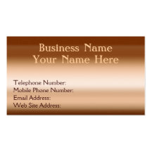 Copper Metallic-effect II Business Cards