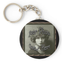 Copper Metallic Frame Template Keychains
