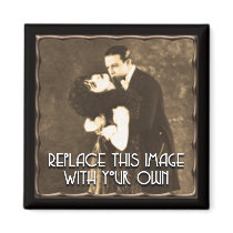 Copper Metallic Frame Template Refrigerator Magnet