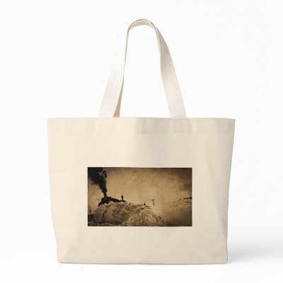 Copper Range Railroad Engine 56 Bag by scenesfromthepast