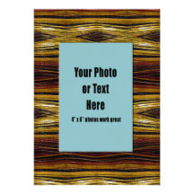 Copper Ribbons Frame - Customizable Custom Invitations