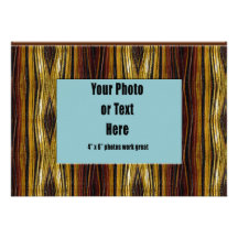 Copper Ribbons Frame - Customizable Invitation