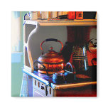Copper Tea Kettle on Stove