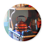 Copper Tea Kettle on Stove